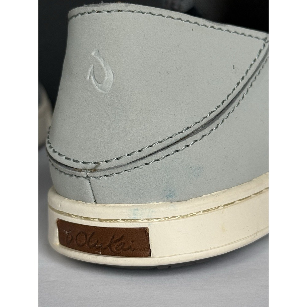 OluKai Women's Pehuea Slip On Convertible Loafer/Shoe Sz 6 Lt Blue/Gray Mesh EUC - Picture 5 of 11